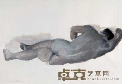 刘小东 2002年作 男人体 79×109cm